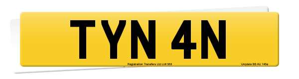 Registration number TYN 4N